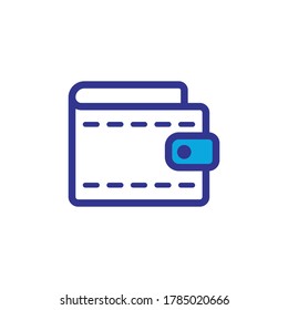 wallet icon vector design trendy, symbol, template, illustration, modern, e-commerce, finance