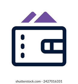 wallet icon. vector dual tone icon for your website, mobile, presentation, and logo design.