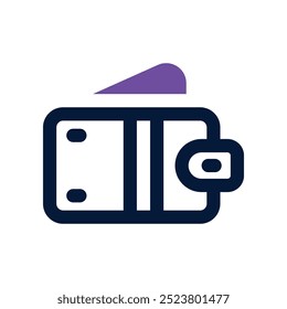 wallet icon. vector dual tone icon for your website, mobile, presentation, and logo design.