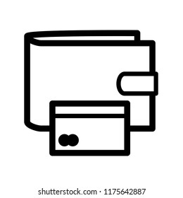 Wallet icon vector. EPS 10.