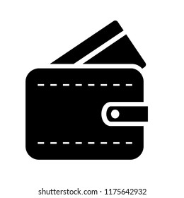 Wallet icon vector. EPS 10.