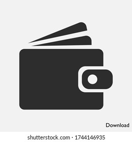 Wallet Icon vector eps 10