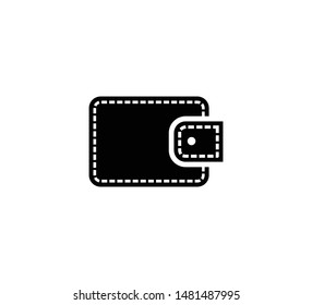 Wallet icon vector flat style trendy