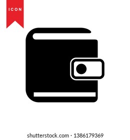 wallet icon vector illustration. - Vector
