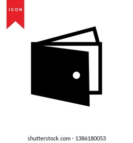 wallet icon vector illustration. - Vector