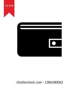 wallet icon vector illustration. - Vector