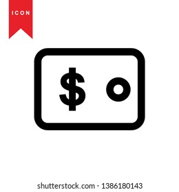 wallet icon vector illustration. - Vector