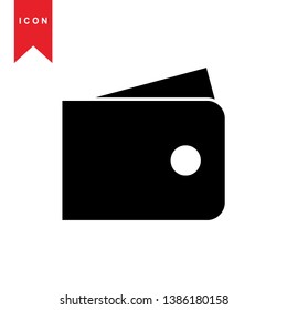wallet icon vector illustration. - Vector