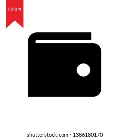 wallet icon vector illustration. - Vector