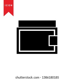wallet icon vector illustration. - Vector