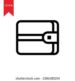wallet icon vector illustration. - Vector