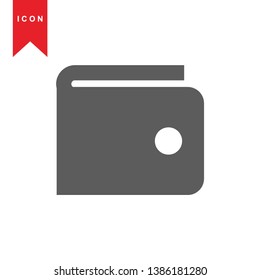 wallet icon vector illustration. - Vector