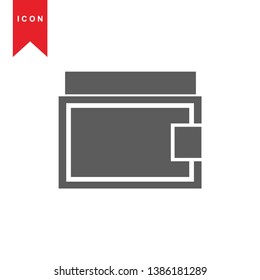 wallet icon vector illustration. - Vector