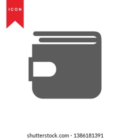 wallet icon vector illustration. - Vector