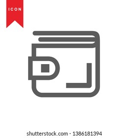 wallet icon vector illustration. - Vector