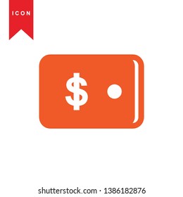 wallet icon vector illustration. - Vector