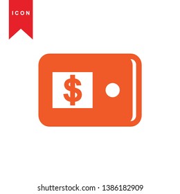 wallet icon vector illustration. - Vector