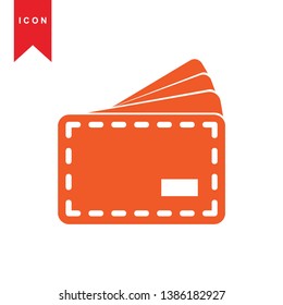 wallet icon vector illustration. - Vector