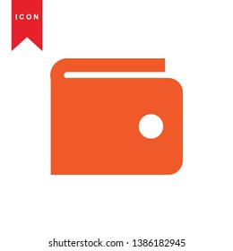 wallet icon vector illustration. - Vector