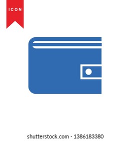 wallet icon vector illustration. - Vector