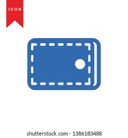 wallet icon vector illustration. - Vector
