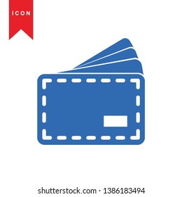 wallet icon vector illustration. - Vector