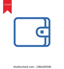 wallet icon vector illustration. - Vector