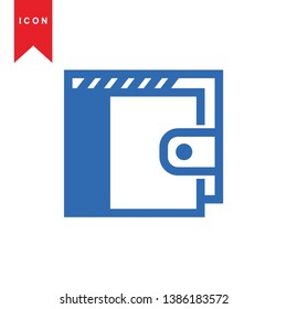 wallet icon vector illustration. - Vector