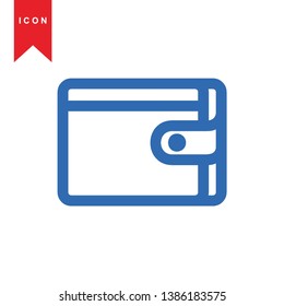 wallet icon vector illustration. - Vector