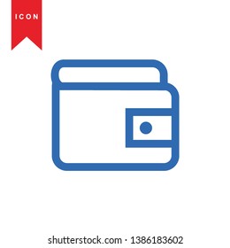 wallet icon vector illustration. - Vector