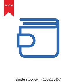 wallet icon vector illustration. - Vector
