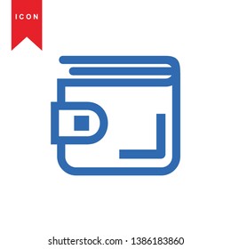 wallet icon vector illustration. - Vector