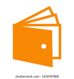 wallet icon vector illustration. - Vector