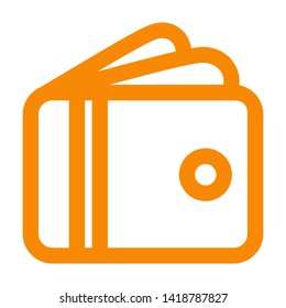 wallet icon vector illustration. - Vector