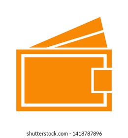 wallet icon vector illustration. - Vector
