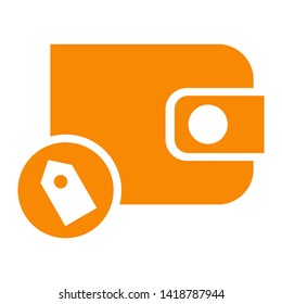 wallet icon vector illustration. - Vector