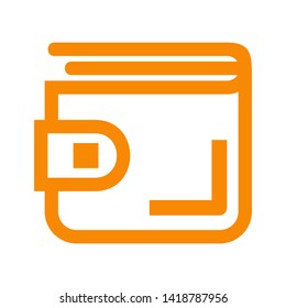 wallet icon vector illustration. - Vector
