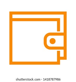 wallet icon vector illustration. - Vector