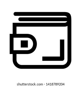 wallet icon vector illustration. - Vector