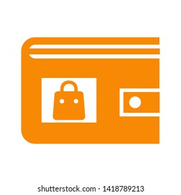 wallet icon vector illustration. - Vector