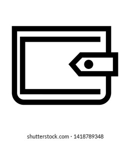 wallet icon vector illustration. - Vector
