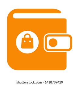 wallet icon vector illustration. - Vector