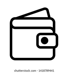 wallet icon vector illustration. - Vector