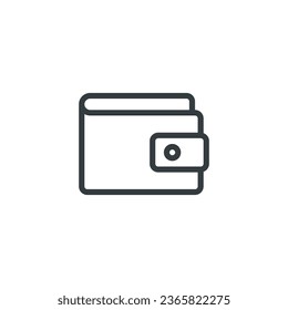 Icono de cartera, ilustración vectorial de cartera