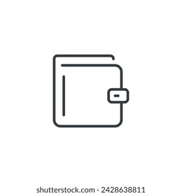 Icono de cartera, ilustración vectorial de cartera