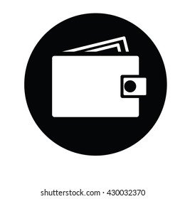 Wallet icon, Vector illustration