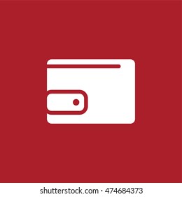Wallet icon . Vector illustration