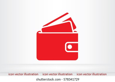 wallet icon vector illustration.