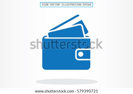 wallet icon vector illustration.