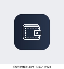 wallet Icon. Vector illustration EPS 10.